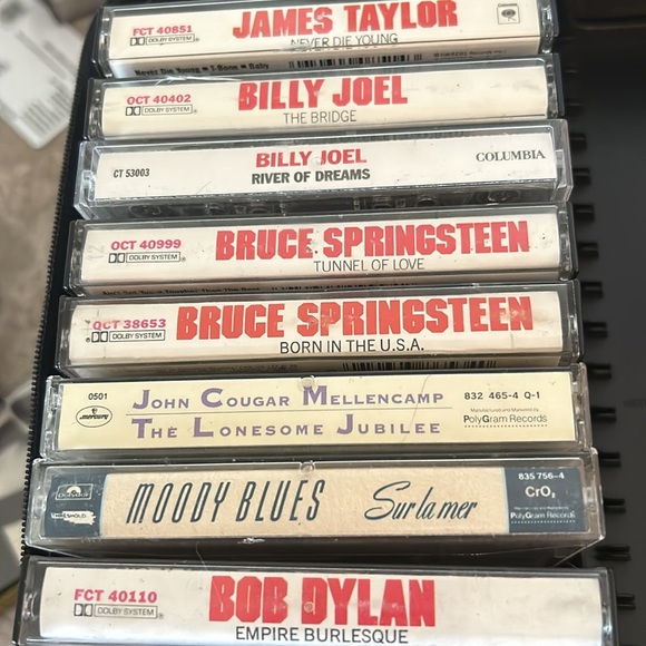 8 Vintage Rock Cassette Tapes incl- Billy Joel, Springsteen,Moody Blues-8 for 8 - Picture 5 of 5